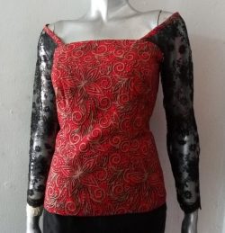 Bustier with cap or full sleeves - Image 2