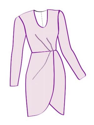 Draped Dress Pattern Macro