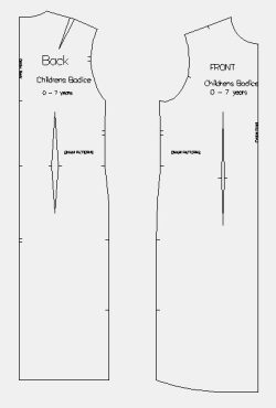 Bodice Macro For children's wear - Image 3