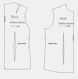 Bodice Macro For children's wear - Image 2