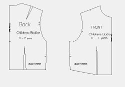Bodice Macro For children's wear